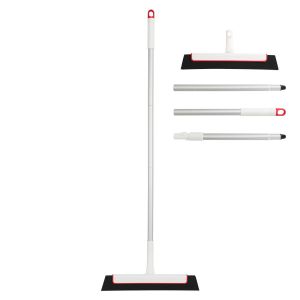 BOOMJOY 180 Degrees Rotatable Magic Wiper Scraper Floor Bathroom Cleaning Mop Broom