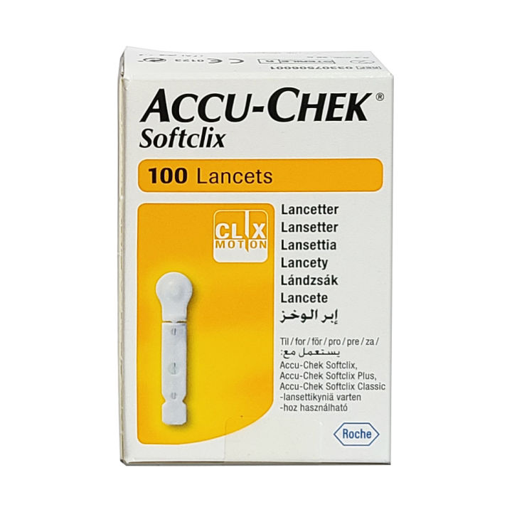 AccuChek Softclix Lancets for Diabetic Blood Glucose Testing, 100