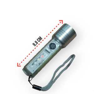 Senter LED Magnet 8 Mode Glow In The Dark Super Terang Senter Mini Zoom In Zoom Out