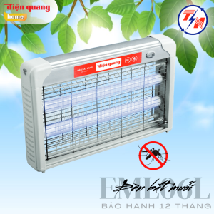 Đèn bắt muỗi Điện Quang ĐQ EML06L ( 380x65x250mm ) - Công suất 4.5w Phạm vi sử dụng 30m2 - Bảo hành 12 tháng Cam kết 1 đổi 1