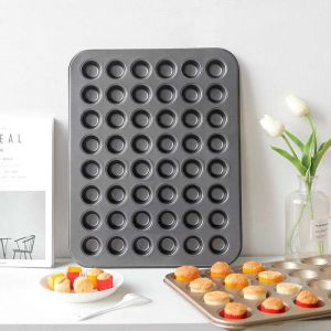 48 ชุด ถาดแม่พิมพ์ทรงกลมขนาดเล็ก สำหรับการเก็บและเสริมสวยใบหน้า ทําอาหารคัพเค้กเบเกอรี่