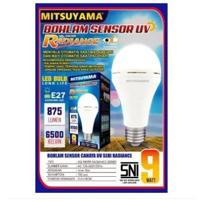 Lampu LED Sensor Cahaya 12W 9W Mitsuyama / Lampu Sensor Cahaya 9W - 12W / Led Sensor 9W - 12W