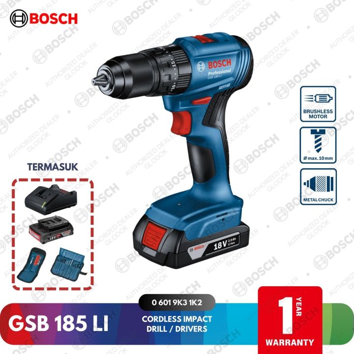 Bosch Drill Set On Sale BOSCH GSB 185 Li Brushless Impact Drill