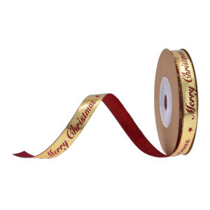 1 ROLL Pita Natal 1cm Metalik GOLD - Ribbon Premium Christmas PS114