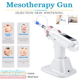 Home Use EZ Vacuum Hydrolifting Mesotherapy Gun Negative Pressure Meso Gun for Face Water Injection Microcrystal Syringe Tool