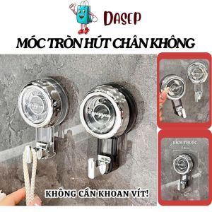 Móc Tròn Hút Chân Không Chịu Lực Có Thể Tái Sử Dụng Nhiều Lần Không Cần Khoan Vít - Khoan Tường  Sang Trọng Bền Đẹp. Móc Treo Đồ Đa Năng Dán Tường Hít Tường Hít Chân Không Không Sang Trọng
