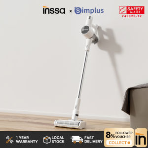 INSSA x Simplus 24000PA Vacuum Cleaner Cordless Household 5-stage Filtration LED Screen 6 Suction Modes 250W High Power 41 mins Maximum Runtime