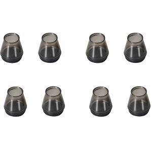 8pcs Silicone Chair Feet Cover Rubber Round Chair Leg Caps TPR with Felt Chair Feet Pads Furniture