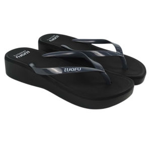 LUOFU Sendal Jepit Wedges Karet Wanita Terbaik F2268 SIZE 36-40 Mommy Shoes.