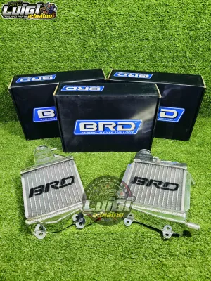 AEROX V2 / GIORNO 125 / NMAX V2 BRD CNC RADIATOR ALLOY 2 ROWS CHROME WITH CAP MADE IN THAILAND