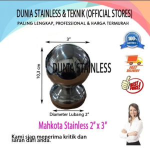 Mahkota Stainless Bola 2" x 3"