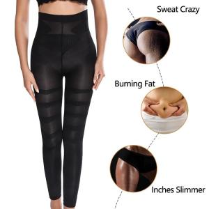 ZEEMIN Christmas and Halloween gifts Women High Waist Leggings Tummy Control Shaper Compression Tight Pants Leg Shaping Legins Thigh Anti Cellulite Slimming Panties