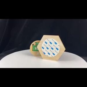 BHQ Wooden Hexagonal Honeycomb Medal Display Rack Wall Mounted Diy Sports Award Holder Home Decor Free