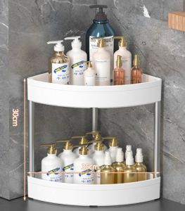 🇹🇭Ekcam 2/3/4/5ชั้น ชั้นวางของสามเหลี่ยมพลาสติก ชั้นวางของในห้องน้ำ ชั้นวาง2-5 ชั้น ของในห้องคมีล้อเลื่อน ของ 3 เข้ามุม ชั้นวางของในห้องน้ํา คุณภาพ การออกแบบกลวง สามารถวางน้ำยาซักผ้าขวดใหญ่ได้ เก็บของใช้ในห้องน้ำ 3/4/5 ชั้นวางของเข้ามุม