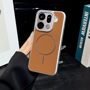 For OPPO Find X9 Pro Case Luxury PU Magnetic Wireless Charging Protective Back Cover Case For OPPO Find X9 X9Pro Phone Shell