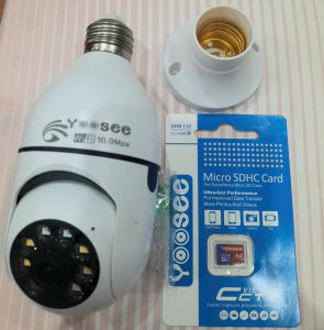 Camera wifi Yoosee Bóng Đèn xoay 360 lắp trong nhà