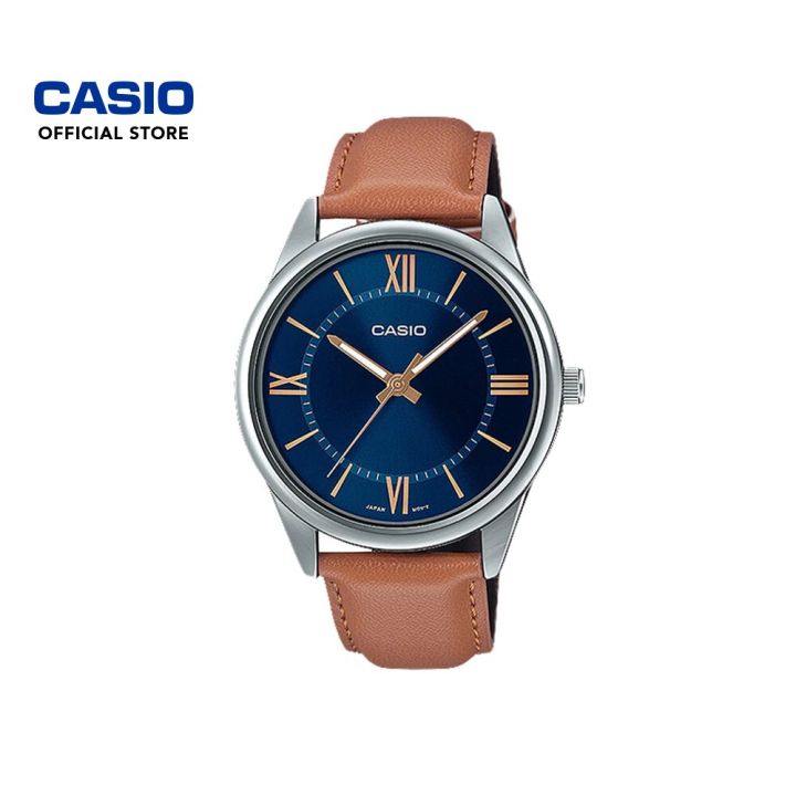 Casio MTP-V005L-2B5UDF: Men's Leather Analog Watch - Elite Tech Base - Watches in Nairobi