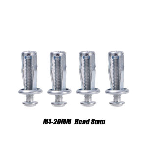40PCS M4 M5 M6 M8 Metal Petal Rivet Nut with Screw Car License Plate Fixing Screw Jack Base Clip Fixing Plate Bolt Car Repair Tools Accessories