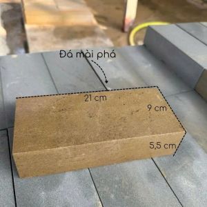 Đá Mài Dao Kéo Tự Nhiên Cao Cấp 100% – Đá Bùn Nguyên Khối Mịn Mài Cực Sắc Bén Kích Thước 21cm