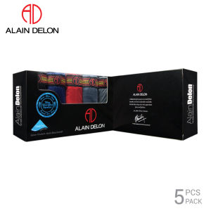 ALAIN DELON Men Underwear Ice Silk Microfiber Spandex Mini Extra Size - AD55101 (5 pcs pack)