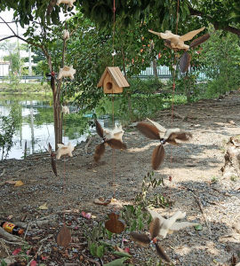 โมบายลม บ้านนก - สมบูรณ์แบบสำหรับลานบ้านของคุณ!