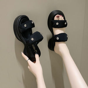 Nữ thời trang dốc gót chống Dép nền tảng không thấm nước