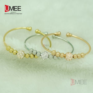 18k Gold Plated Bangle 3in1 Set Jewelry Accessories For Women