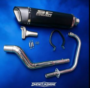 Sc Project -Nitobe with Silencer on Z200s stainless elbow