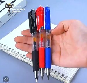 Ergonomic Retractable Gel Pen 0.5mm Black Ink Quick Dry Fine Point Ballpoint Pen with Soft Non Slip Grip for Students Office Supplies Long Writing Session School Stationery