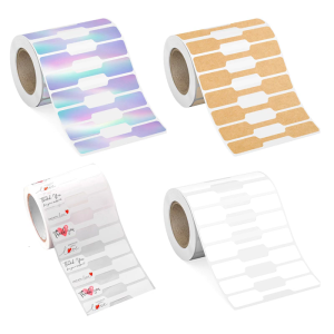 500Pcs Labels Identification Sticker Adhesive Dumbbell Sticker for Necklaces Earrings Rings Display