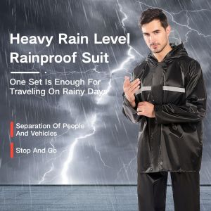 Raincoat For Motorcycle Waterproof Outdoor Motorbike Raincoat For Adults Men And Women
