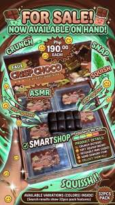Faux Crisp Choco ASMR Crispy Squishy Toy Bar | Crunchy Outer Shell Soft Stress Relief Toy with Reusable Mini Case