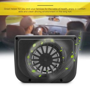 K0Y9VB4G Portable Solar Powered Fan Odor Removal Energy Saving Window Fan Auto Cooler Air Circulation Car Exhaust Fan Car Use