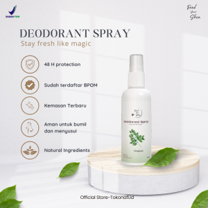 BPOM Feed Your Skin deodorant spray beauty by syahrazad alami tawas penghilang bau badan