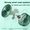 Foldable Telescopic Desk Electric Fan Mini Folding Fan Mute With USB Charging Retractable 3-Speed Portable Indoor/Outdoor Fan. 