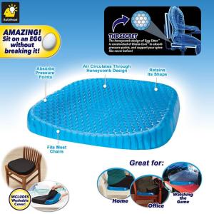ĐỆM HỖ TRỢ FLEX (thiết Kế Tổ Ong) Đệm Ngồi Lót Ghế Làm Từ Hợp Chất TPE Đệm Chỉnh Hình Chống Trơn Trượt Thoáng Khí Hỗ Trợ Tuần Hoàn Máu Chống ê Mông Mỏi Lưng độ đàn Hồi Cực Tốt BH 12 THÁNG-LINH AN STORE HCM