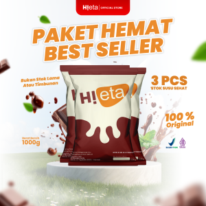 Susu Kambing Etawa Bubuk 1 Kg - Varian Cokelat - PAKET 3 - HiEta