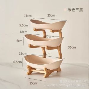 Luxury European Multi Layer Fruit Place  Elegant Small Snack Plate With Contemporary Creative Design Quality Material