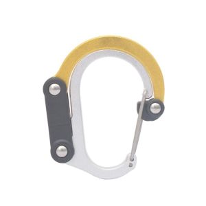 MUQZI Móc Không khóa Tiện ích ngoài trời 360 ° Carabiner Đa chức năng Phụ kiện leo núi Kẹp móc xoay Kẹp bánh răng lai Carabiner Khóa treo