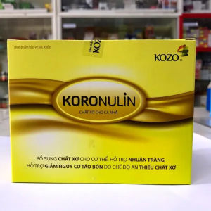 Chất xơ KORONULIN chính hãng - Bổ sung chất xơ cho cả nhà  hỗ trợ nhuận tràng  giảm nguy cơ táo bón do chế độ ăn thiếu chất xơ - Hộp 20 gói