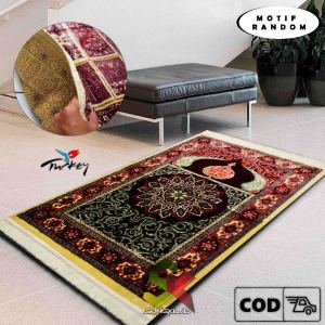 SAJADAH WANGI LEMBUT TEBAL BELUDRU / SAJADAH YAKAR IMPORT TURKIYE / SAJADAH 70x110cm / PERLENGKAPAN SHALAT