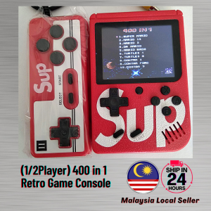 (Ready Stock) 2 Player 400in1 Portable Retro Game Console - Mini SUP Gameboy Classic Game 3inch Colour Screen Childhood Toys Super Mario