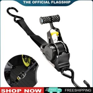 [Uehomeie] 2Pcs Auto Reel Ratchet Straps Maximum Load 680KG Retractable Ratchet Straps 3.3M Automatic Shrink Tensioner for Luggage