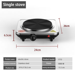 Electric stove inverter double burner 2000W electric stove single inverter heavy duty standard cooker 5 Gears adjust