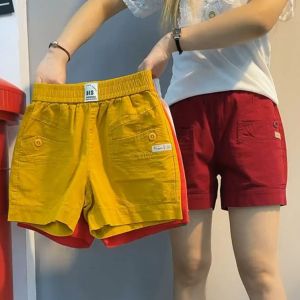 Quần Đùi Nữ Túi Ngang Chất KAKI Cạp Chun Phong Cách Hàn Quốc Mác Da Loại 1 - QN01