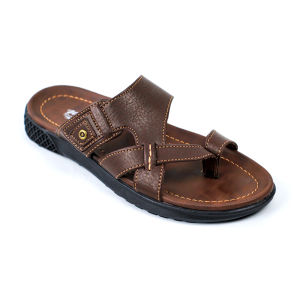 Sandal Slide Pria Bahan Kulit Working W-04 Sandal kasual pria dewasa Sandal Selop