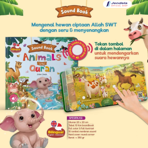 Buku Anak Sound Book Animals In The Quran hewan binatang Edukasi Cerita Anak Bersuara Untuk Bayi By Erlina Zachi Ziyadbooks