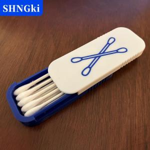 [COD] 🔥🔥🔥SHNGki Mini Trượt Bông Tăm Bông Hộp Lưu Trữ Xách Tay Tăm Bông Trường Hợp Cho Du Lịch Và Sử Dụng Hàng Ngày Đa-Ngăn Bụi-Bằng Chứng Giữ Sạch