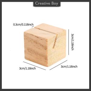 [Creative] Business Card Holder Organizer Office Desk Display Stand Memo Counter Accessories Tabletop Shelf Home Wooden Card Holder Storage