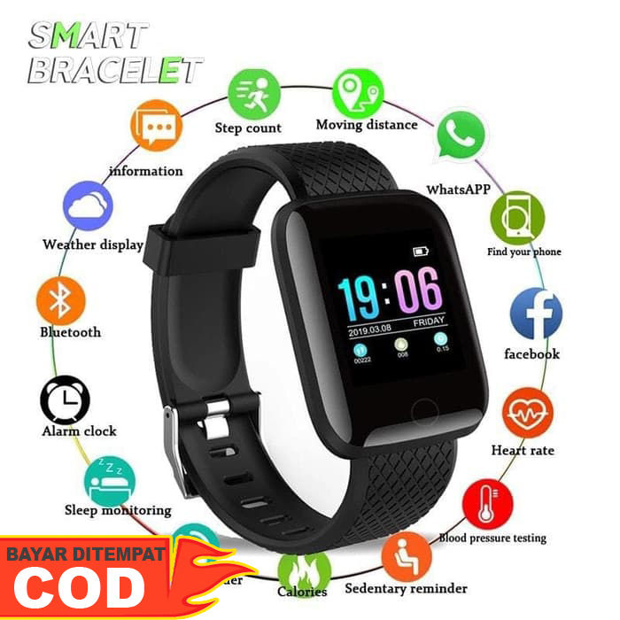 BISA COD Promo Smartwatct 116 PLUS Smart Watch Bluetooth Sport